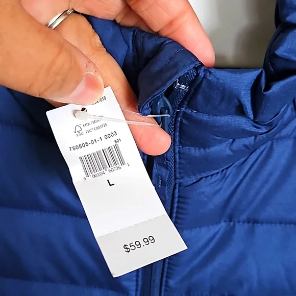 Mens GAP Vest Navy Blue (L) - Picture 4 of 6